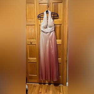David Meister Halter Gown multi color worn once.